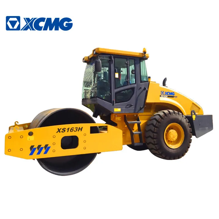 XCMG Official 16 ton single drum road rollers XS163H China hydraulic compactor machine price